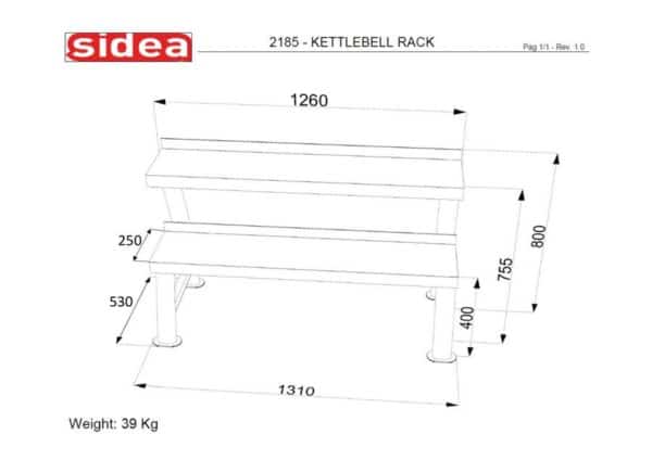 2185 Kettlebell Rack | BODYKING FITNESS