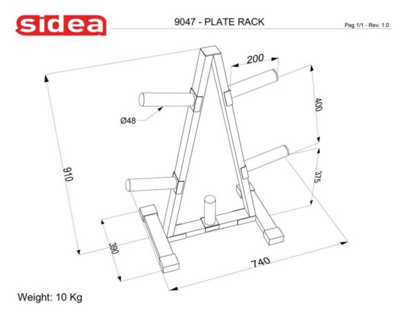 9047 Plate Rack | BODYKING FITNESS