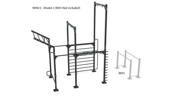 9090 2 Model 2 9091 NOT INCLUDED | BODYKING FITNESS