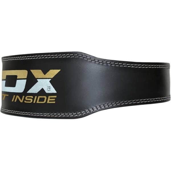 4 inch leather weightlifting belt black 3 | BODYKING FITNESS