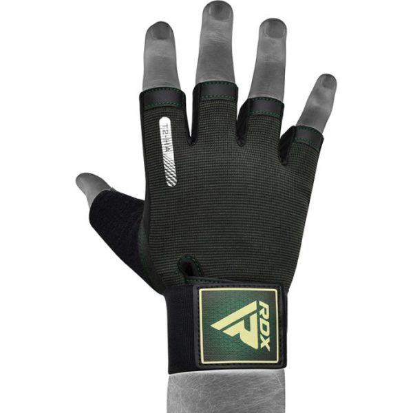 army green t2 half taining gym gloves 4  4 | BODYKING FITNESS