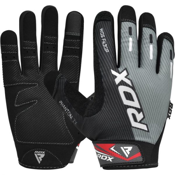 f43 full finger touch screen gym workout gloves grey 3  4 | BODYKING FITNESS