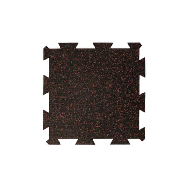 PUZZLE 500x500mm cerna 10 cerveny vsyp | BODYKING FITNESS