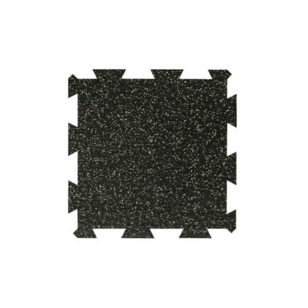 PUZZLE 500x500mm cerna 10 zeleny vsyp | BODYKING FITNESS
