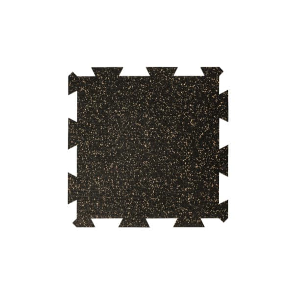 PUZZLE 500x500mm cerna 10 zluty vsyp | BODYKING FITNESS