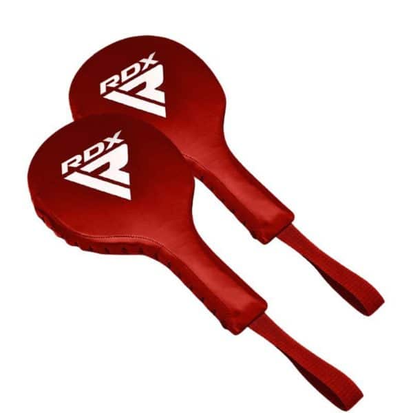 red boxing paddle mitts leather 1 | BODYKING FITNESS