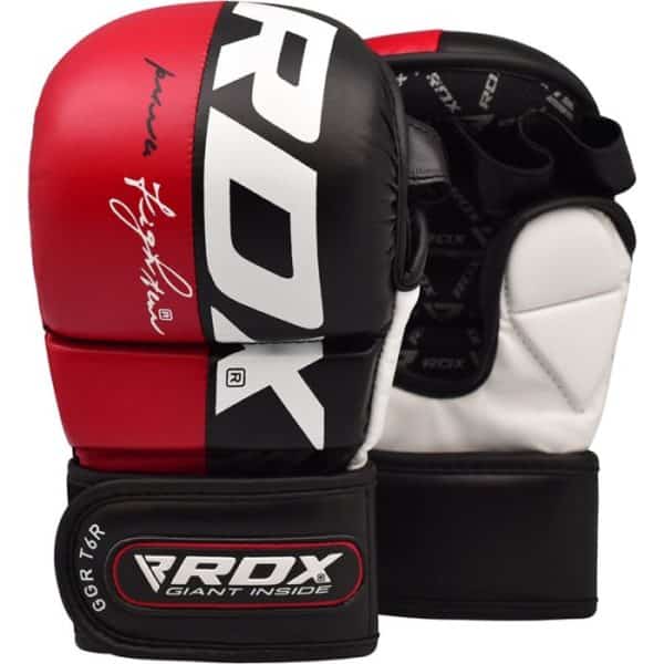 t6 mma grappling gloves red 4 4 1 4 1 | BODYKING FITNESS